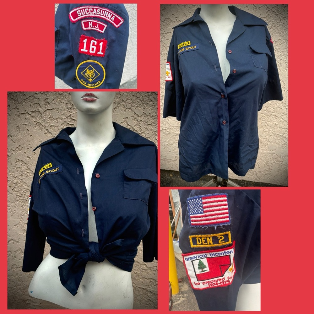 Vintage 1974 Scout Shirt with Patches